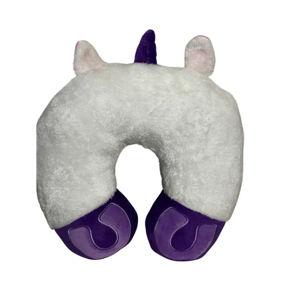 New Kids Unicorn Travel Neck Pillow Big Blue Eye & Horseshoe feet design